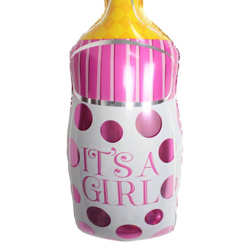 Palloncino biberon rosa 27 cm