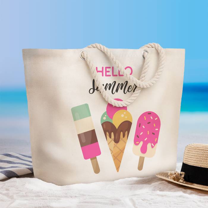 Borsa da spiaggia personalizzata - Gelato
