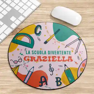 Tappetino per mouse personalizzato - Disegno di scuola