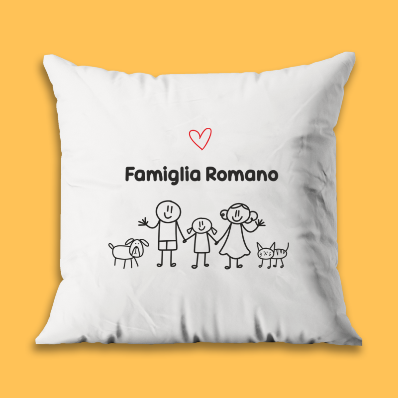 Cuscino personalizzato - Famiglia