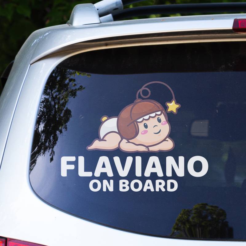 Adesivo auto Bambino Stella