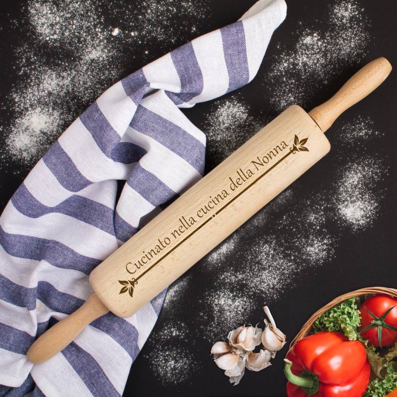Mattarello personalizzato - Cucina nella cucina della nonna