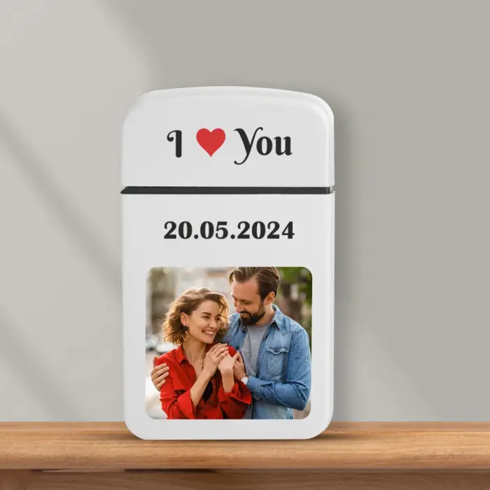 Accendino personalizzato - Con foto, messaggio e data