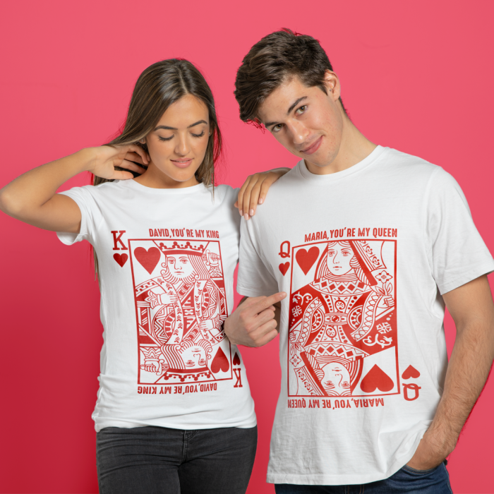 Maglietta personalizzata per uomo – Re di cuori