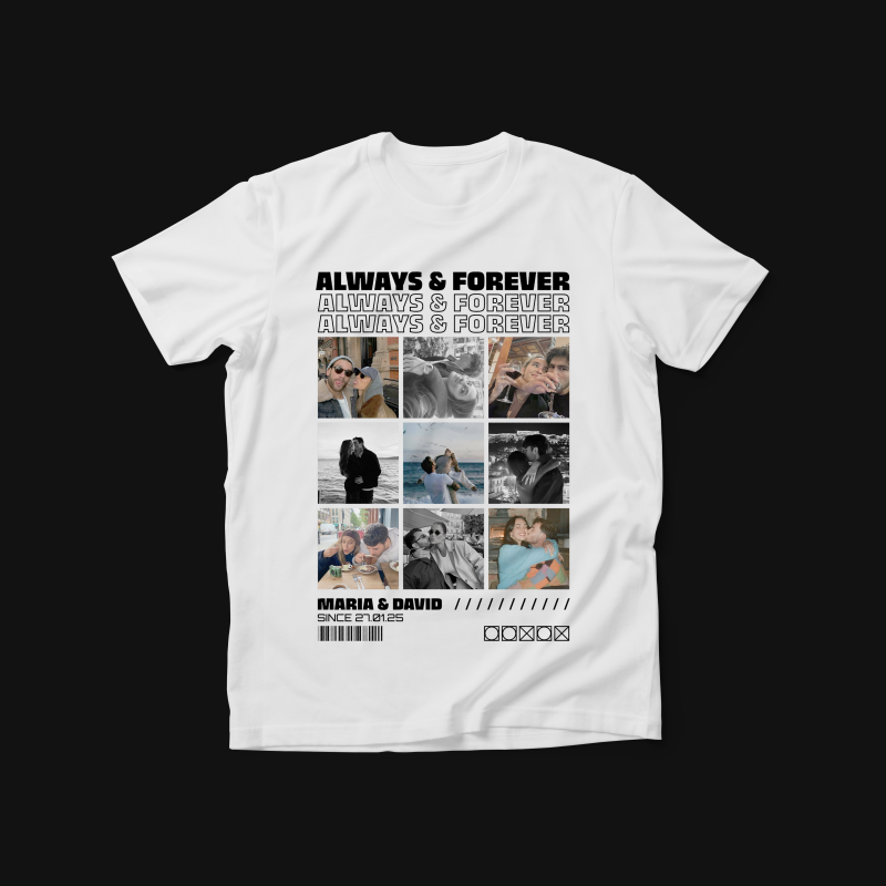 Maglietta personalizzata da donna – Always & Forever
