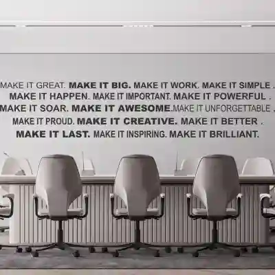 Adesivo murale per ufficio - MAKE IT