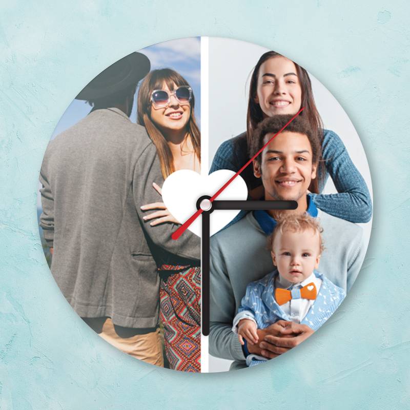 Orologio personalizzato con due foto